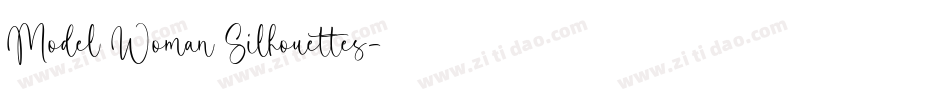 Model Woman Silhouettes字体转换